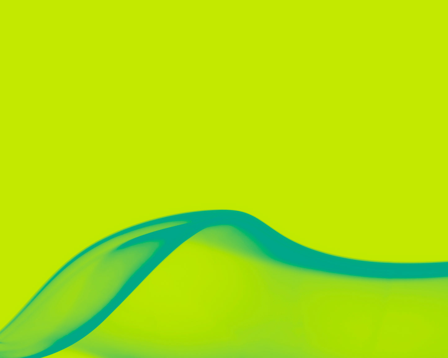 abstract photo teal blue wave at the bottom on lime green overall